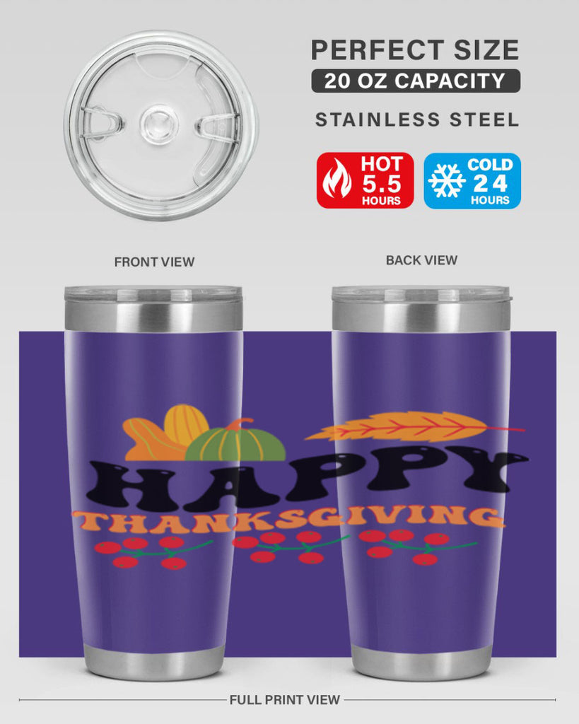 Happy Thanksgiving 251#- fall- Tumbler