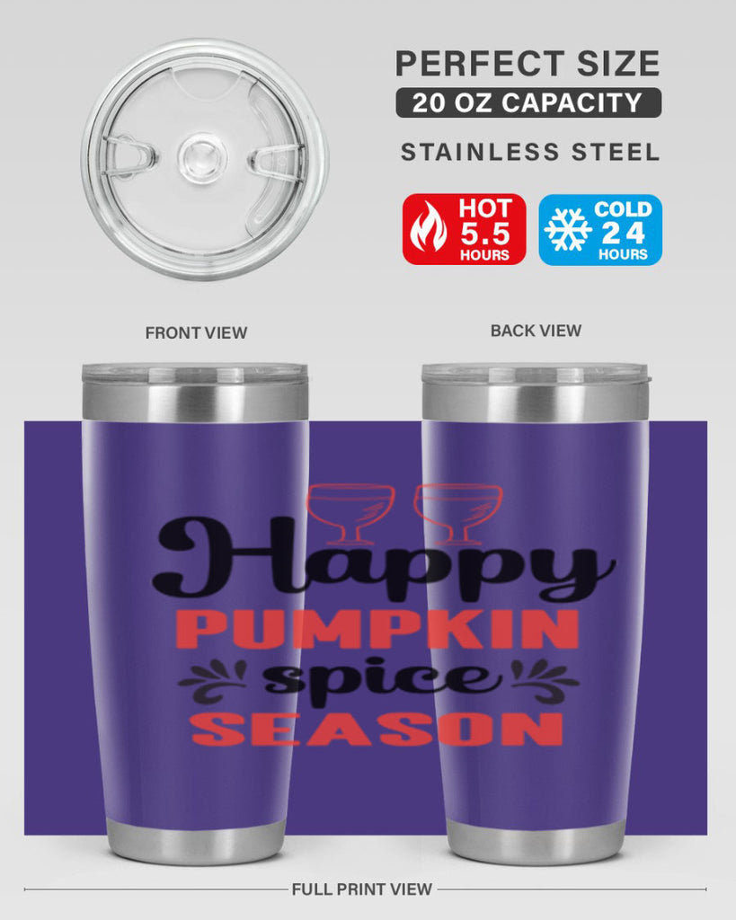 Happy pumpkin spice season 244#- fall- Tumbler