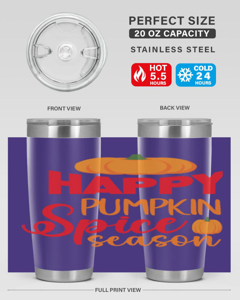 HappyPumpkinSpiceSeason 259#- fall- Tumbler