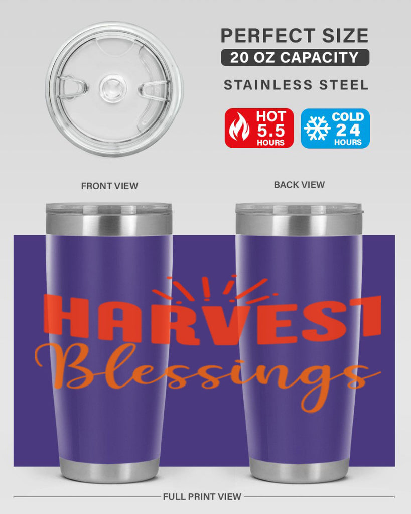 Harvest Blessings Design 264#- fall- Tumbler