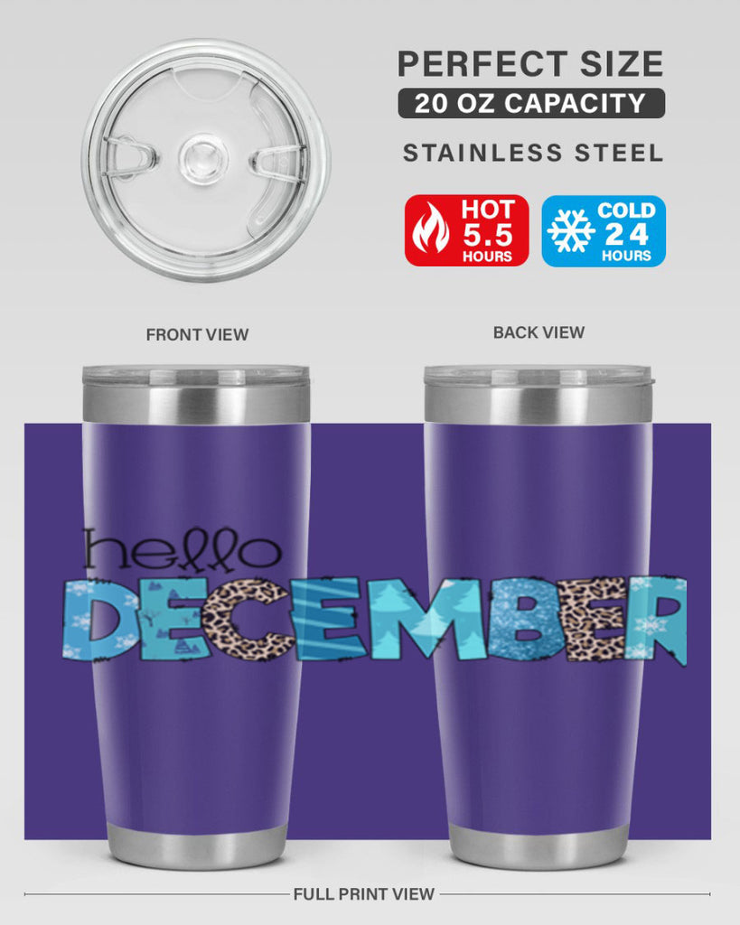 Hello December 187#- winter- Tumbler