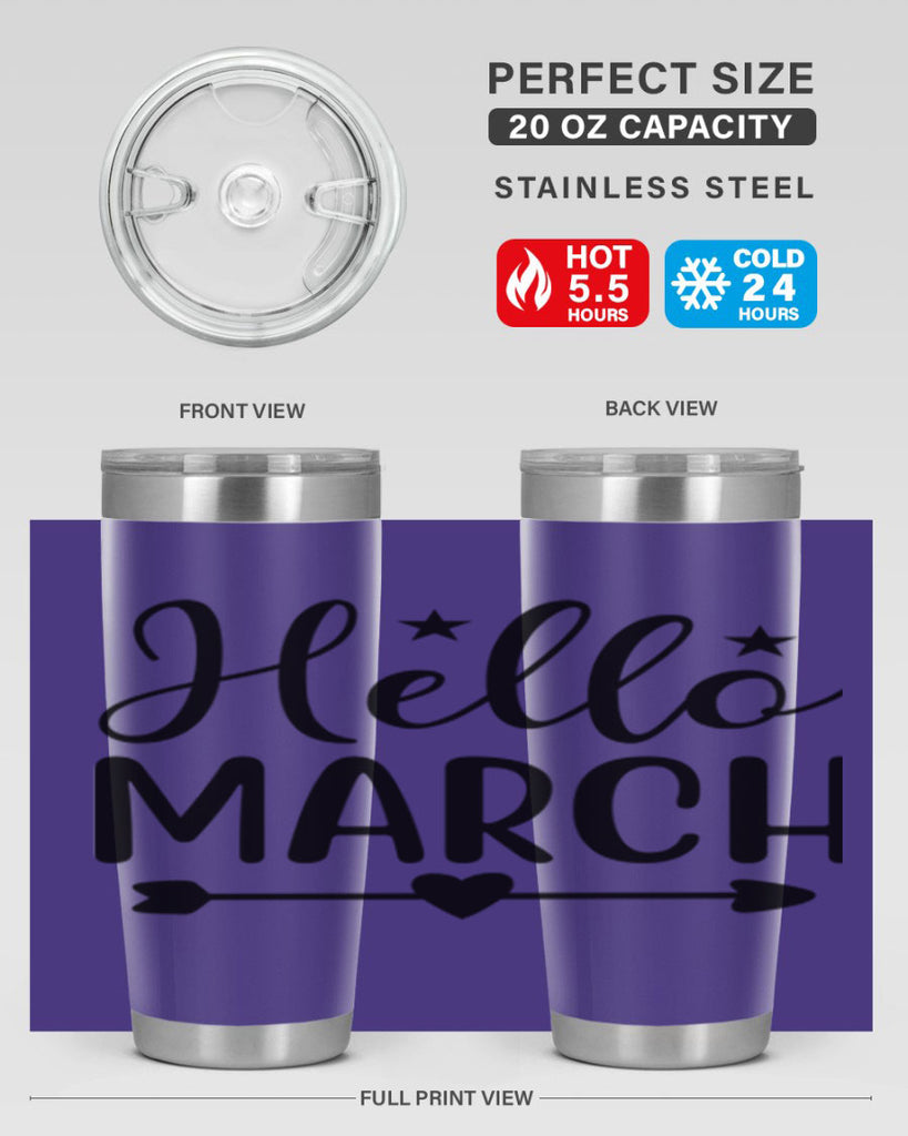 Hello March 184#- spring- Tumbler