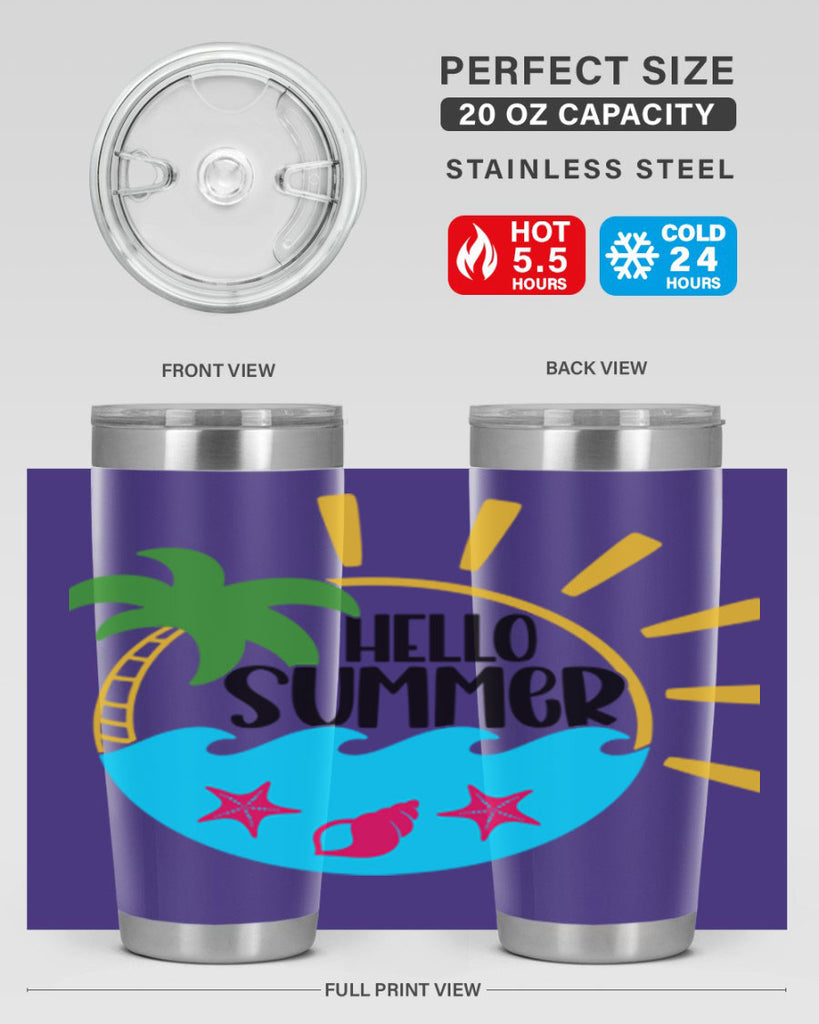 Hello Summer Style 40#- summer- Tumbler