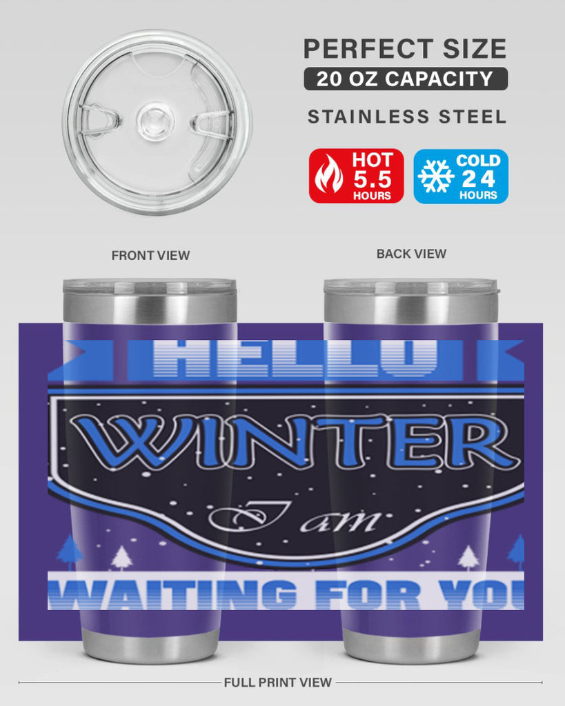 Hello Winter 164#- winter- Tumbler