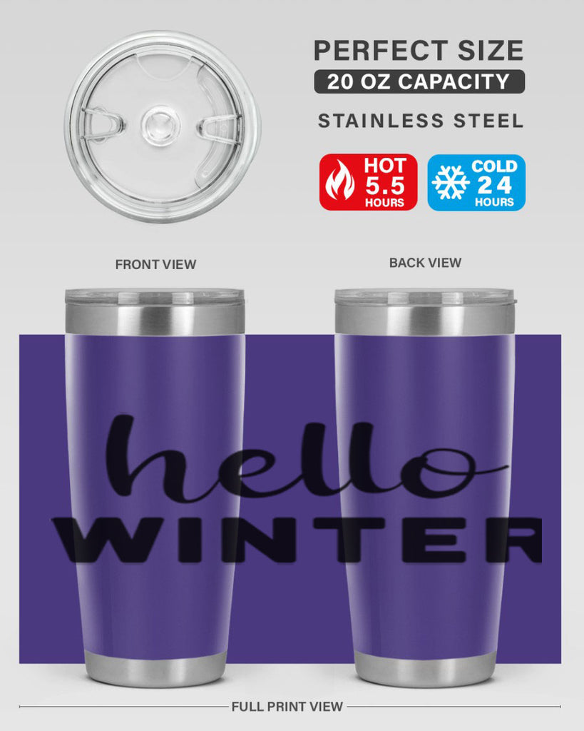 Hello Winter 186#- winter- Tumbler