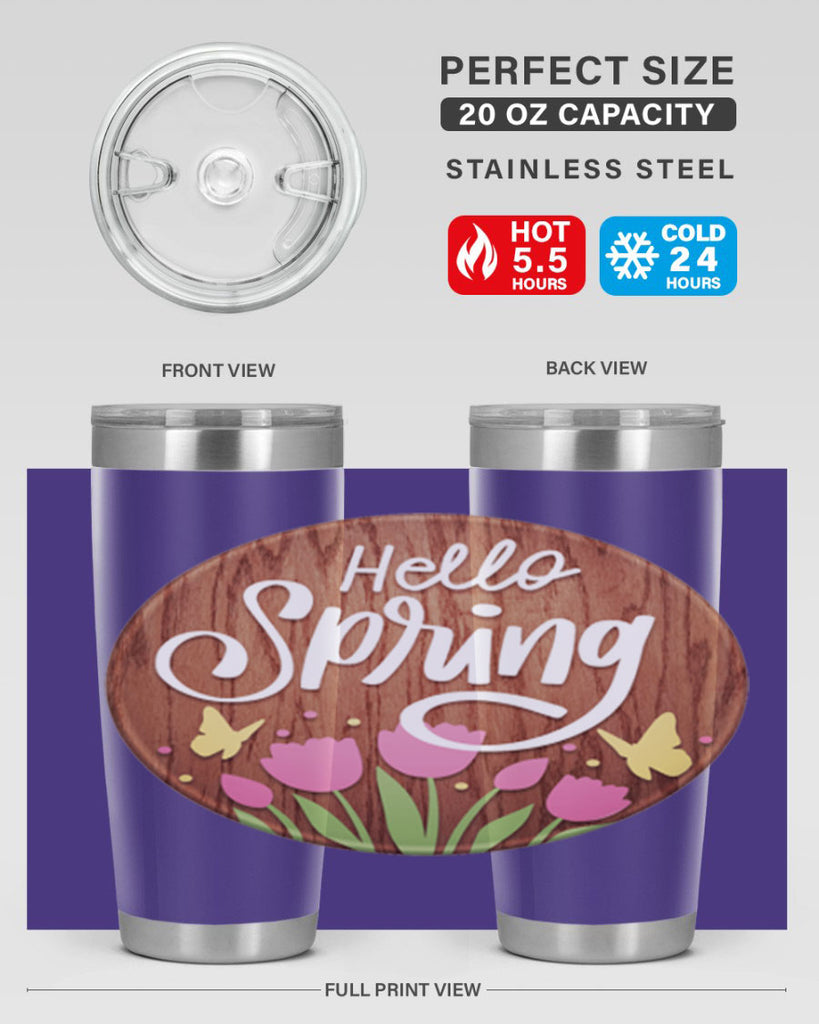 Hello spring Mockup202#- spring- Tumbler