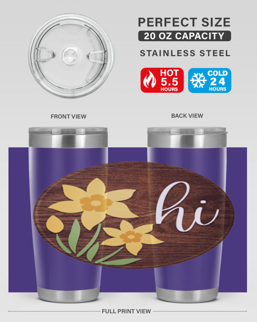 Hi daffodil flower Mockup235#- spring- Tumbler