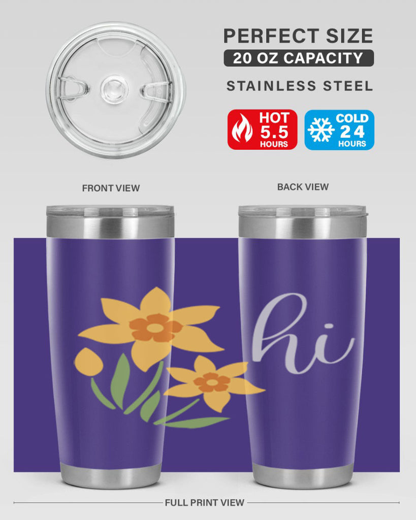 Hi daffodil flower236#- spring- Tumbler