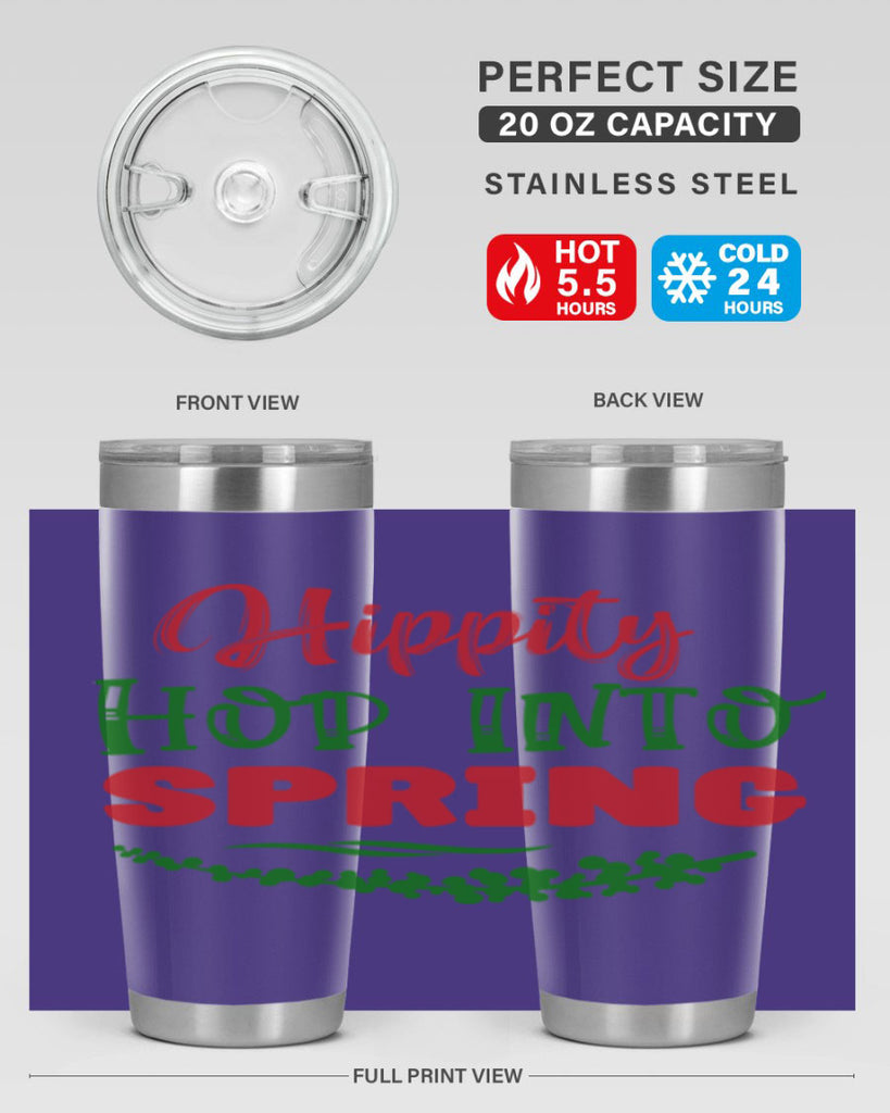 Hippity Hop into Spring 239#- spring- Tumbler