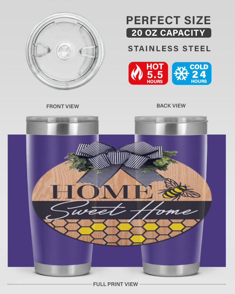 Home Sweet home bee and hive Mockup241#- spring- Tumbler
