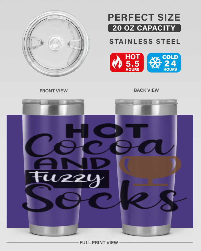 Hot Cocoa And Fuzzy Socks 218#- winter- Tumbler