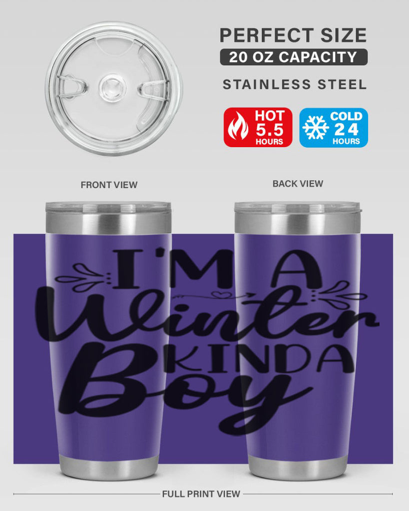 Im A Winter Kinda Boy 238#- winter- Tumbler