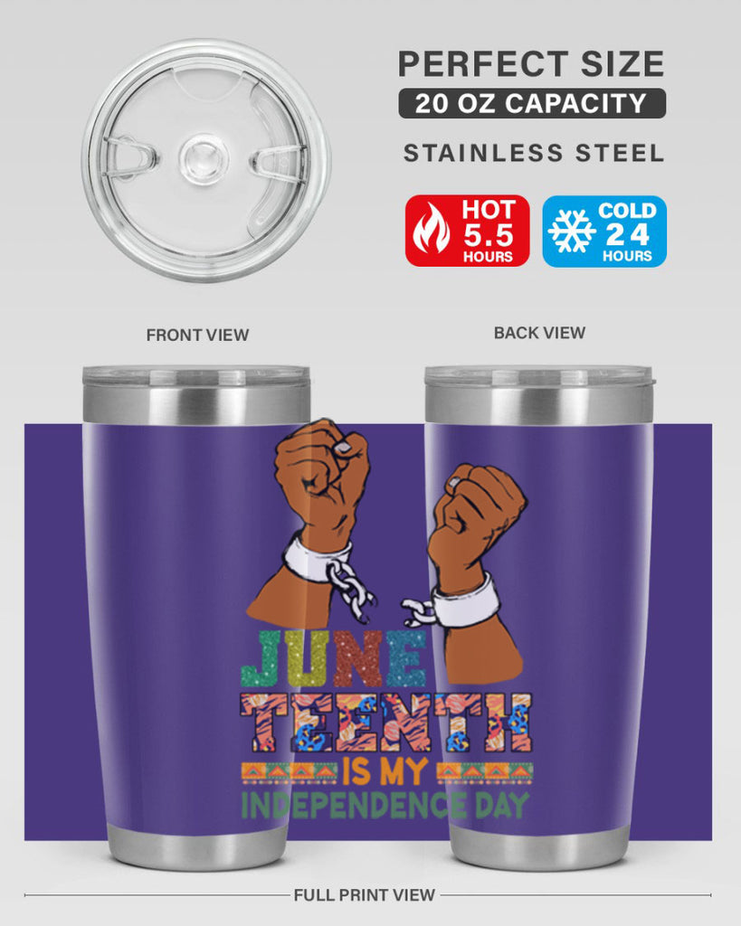 Juneteenth Is My Independence Day Png 29#- Juneteenth- tumbler