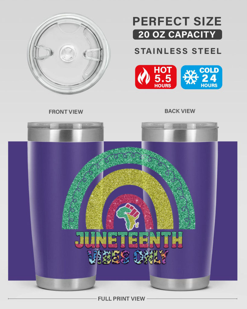 Juneteenth Vibes Only 5#- Juneteenth- tumbler