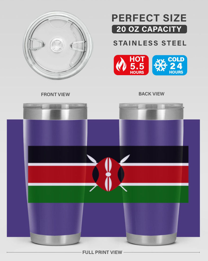 Kenya 110#- world flags- Tumbler