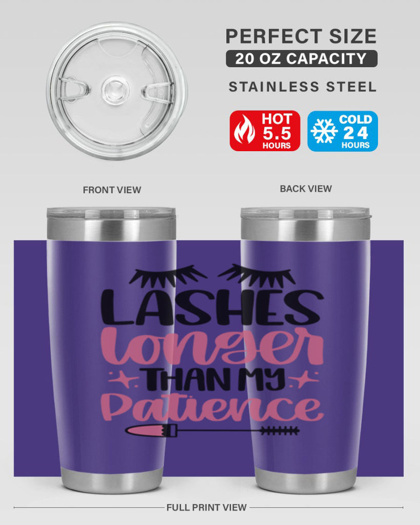 Lashes Longer Than My Patience Style 66#- make up- Tumbler
