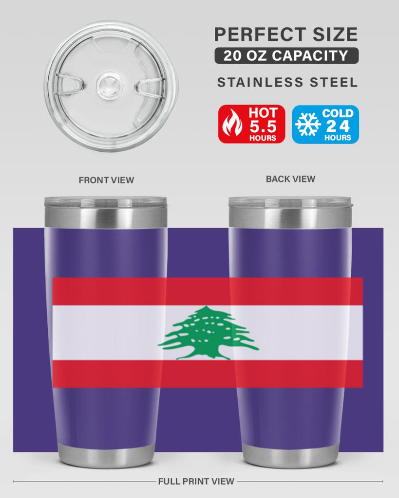 Lebanon 103#- world flags- Tumbler