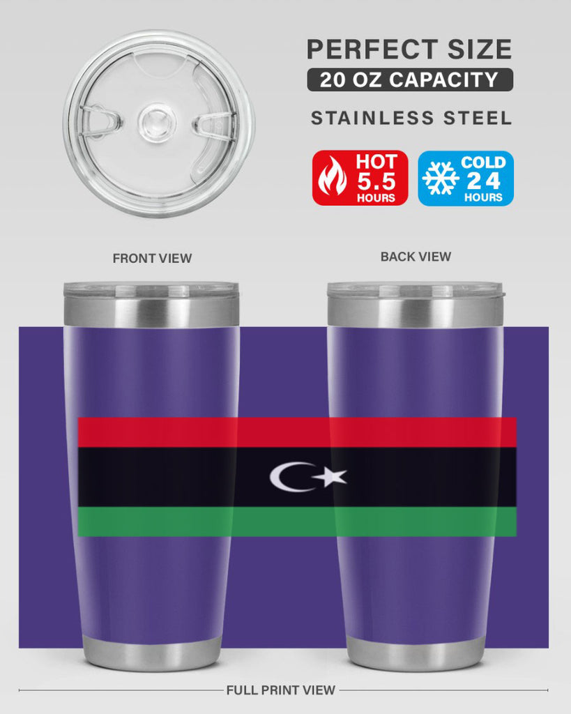 Libya 100#- world flags- Tumbler
