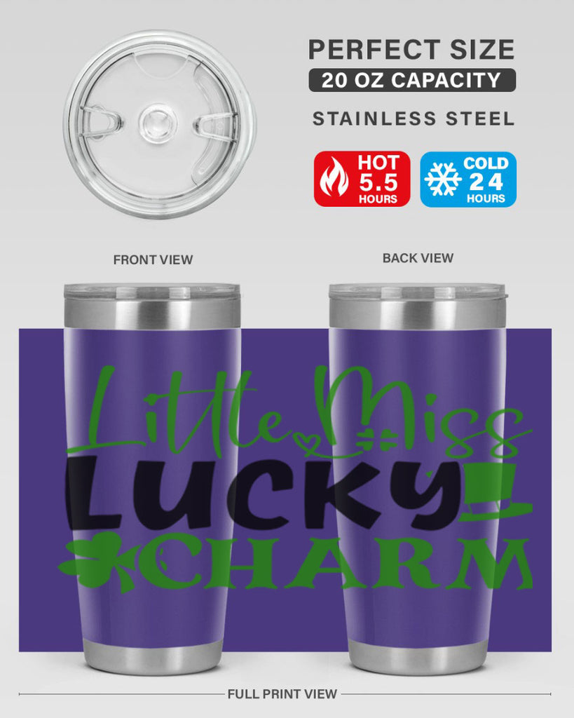 Little Miss Lucky Charm Style 154#- St Patricks Day- Tumbler