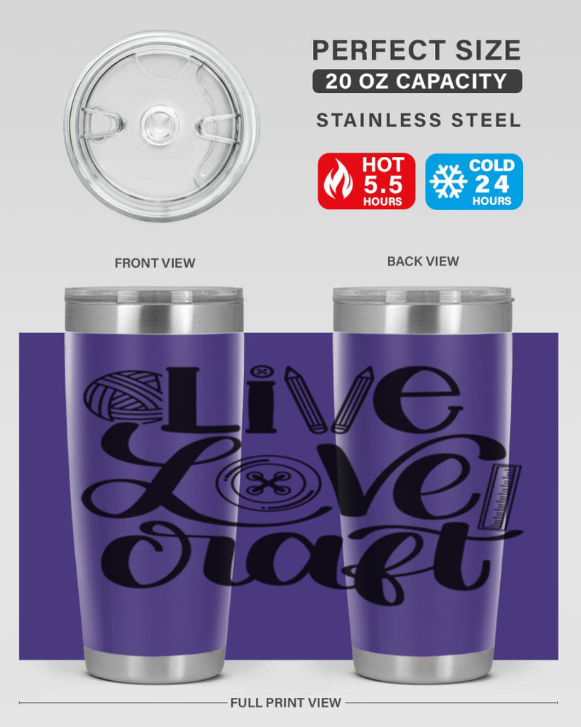 Live Love Craft 14#- crafting- Tumbler