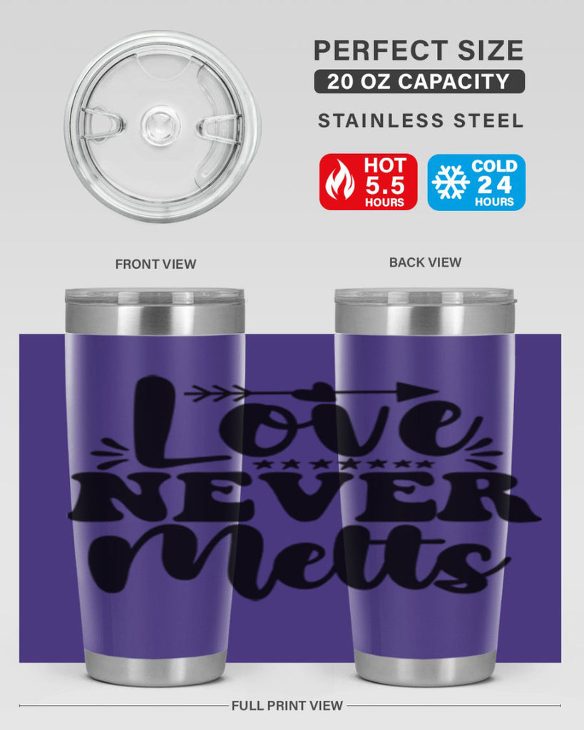 Love Never Melts 310#- winter- Tumbler