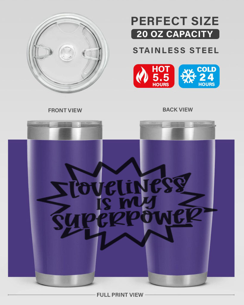 Loveliness Is My Superpower Style 53#- baby- tumbler