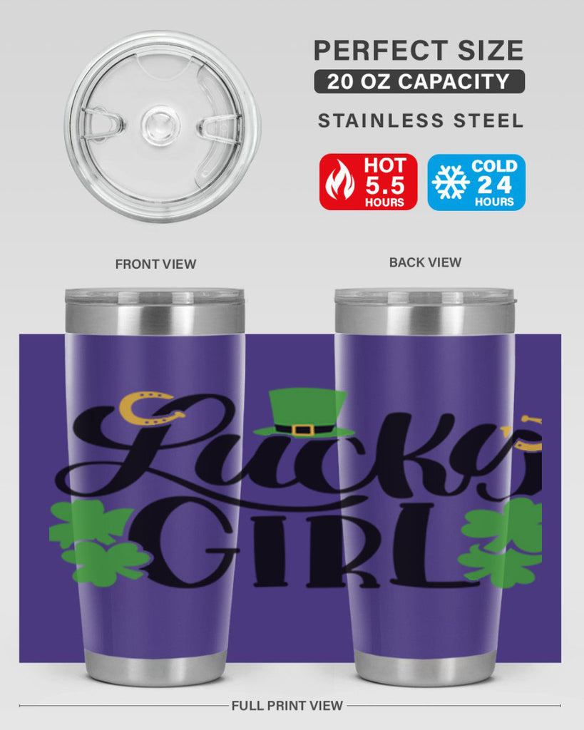 Lucky Girl Style 56#- St Patricks Day- Tumbler