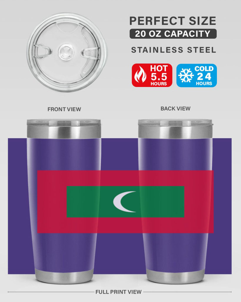 Maldives 93#- world flags- Tumbler