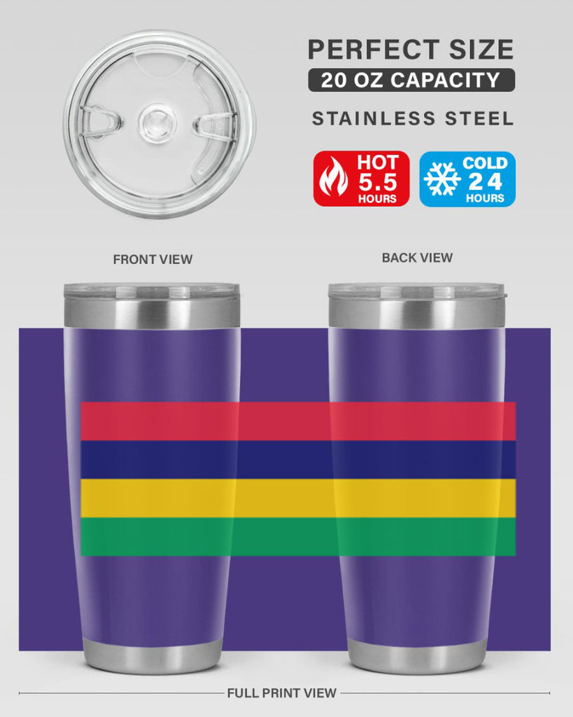 Mauritius 88#- world flags- Tumbler