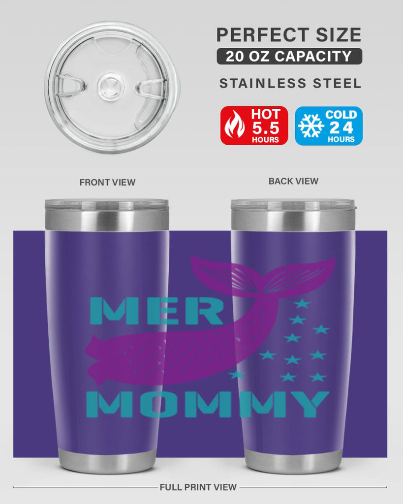 Mer Mommy 342#- mermaid- Tumbler