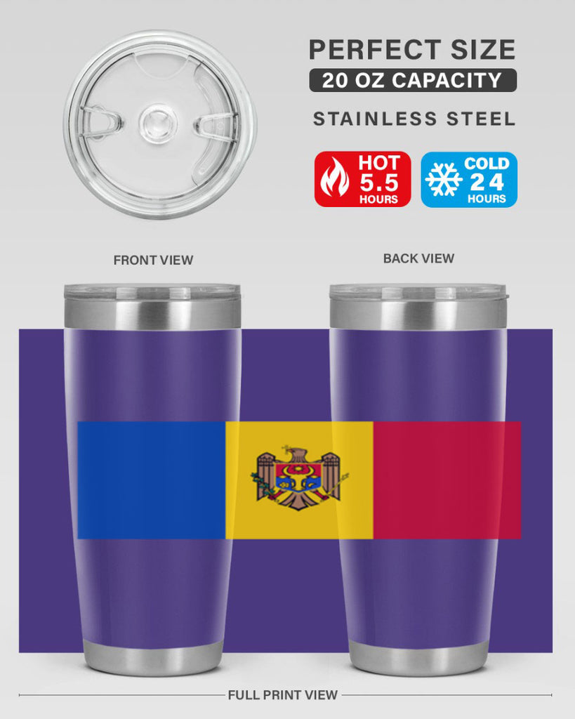 Moldova 85#- world flags- Tumbler