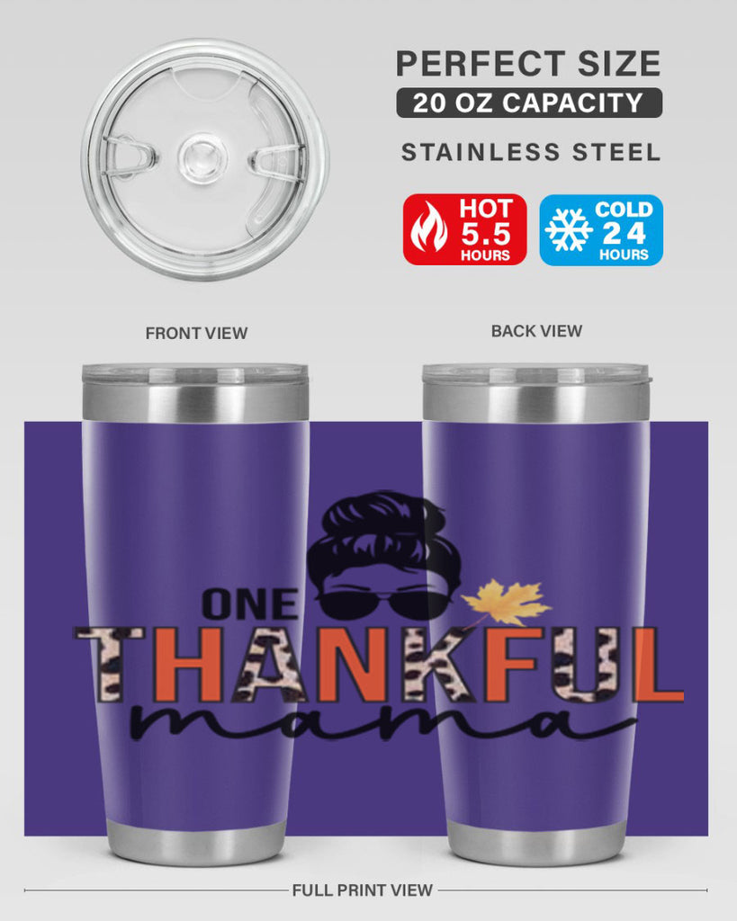 One thankful mama 463#- fall- Tumbler