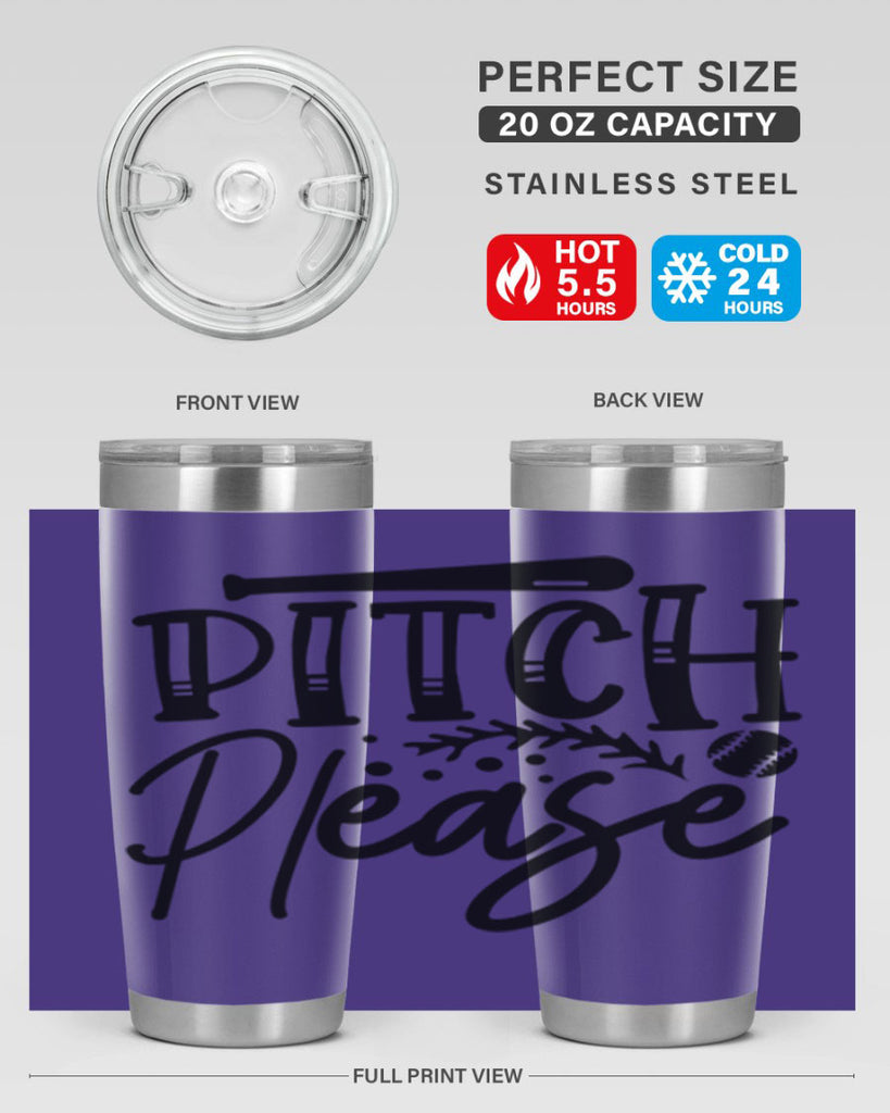 Pitch Please 2037#- baseball- Tumbler