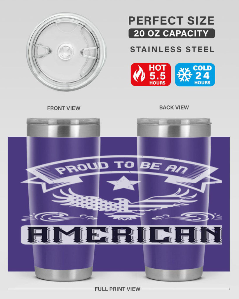 Proud to be an American Style 189#- Fourt Of July- Tumbler