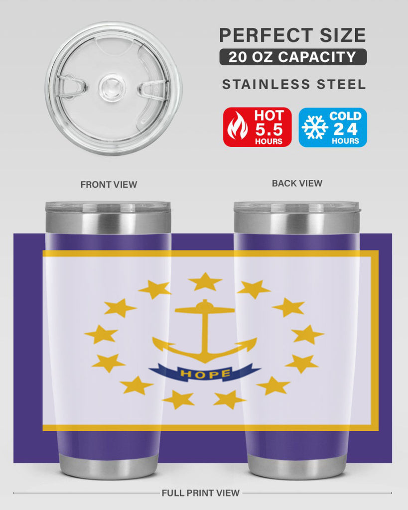 Rhode Island 13#- Us Flags- Tumbler