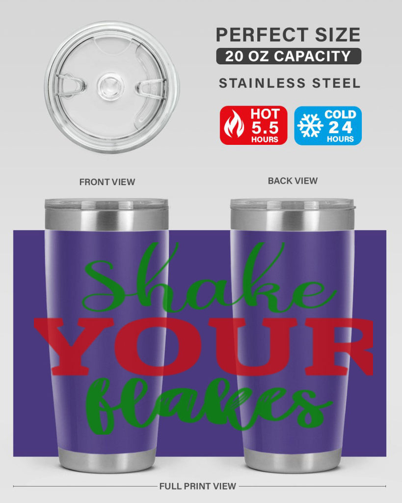Shake Your Flakes 355#- winter- Tumbler