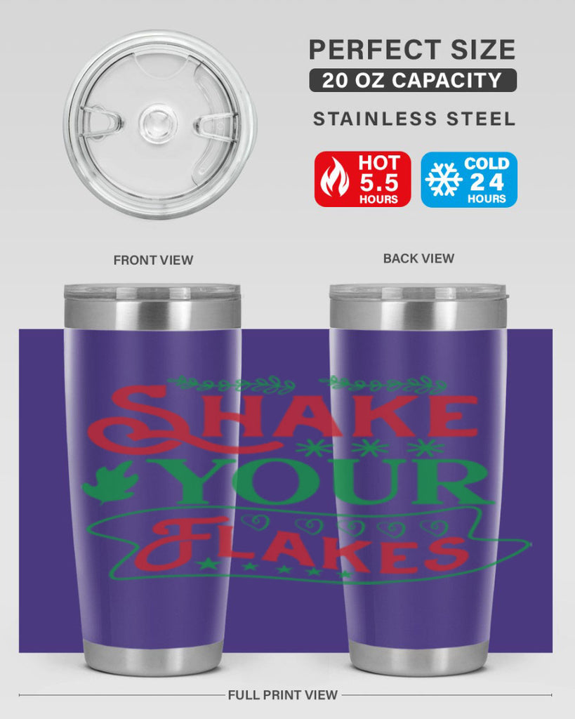 Shake Your Flakes 358#- winter- Tumbler