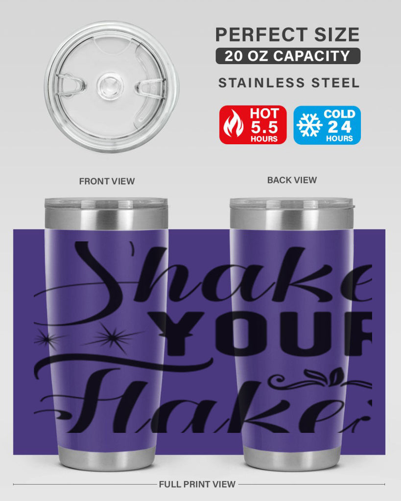 Shake Your Flakes 362#- winter- Tumbler