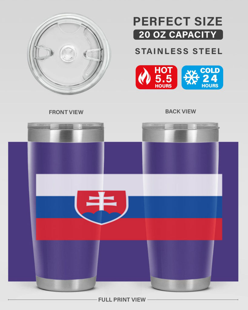 Slovakia 40#- world flags- Tumbler