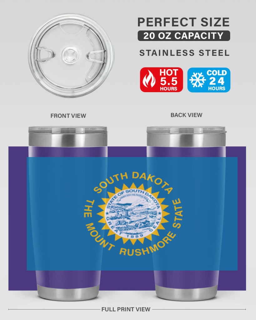 South Dakota 11#- Us Flags- Tumbler