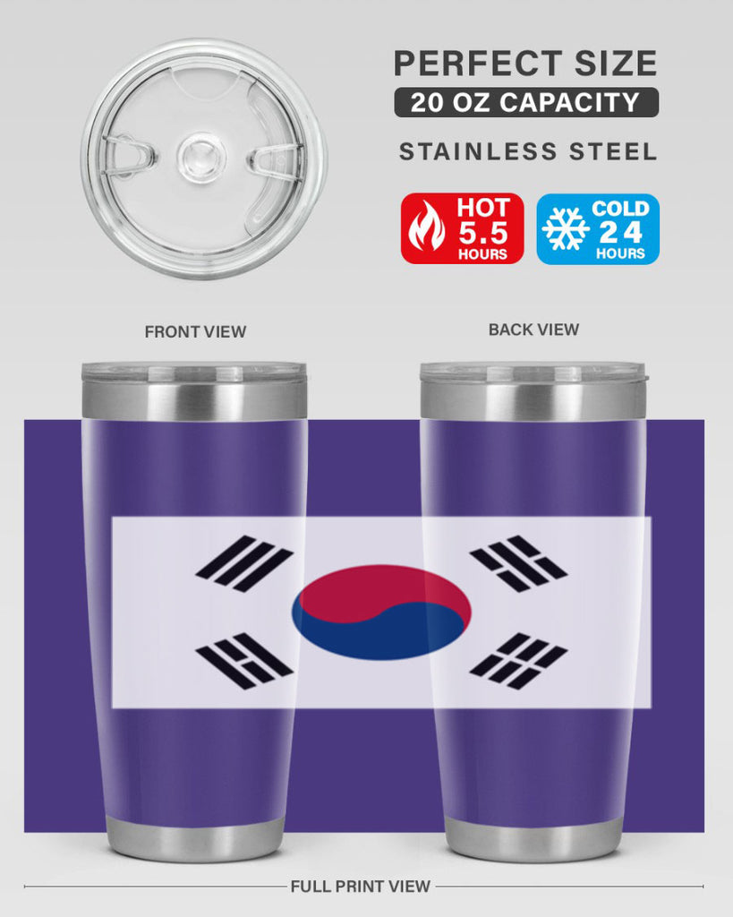 South Korea 35#- world flags- Tumbler
