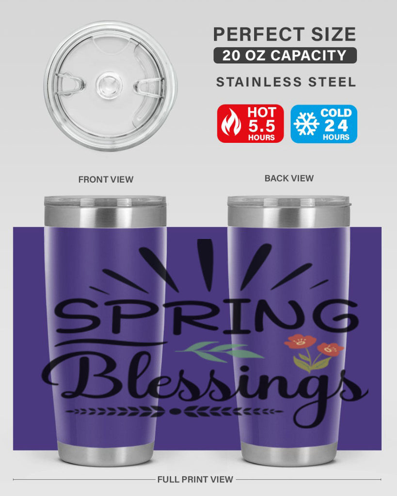 Spring Blessings  482#- spring- Tumbler