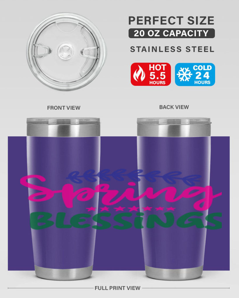 Spring Blessings 419#- spring- Tumbler