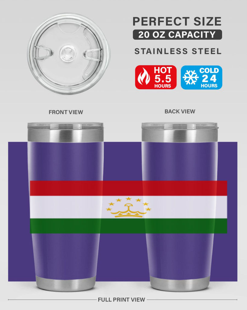 Tajikistan 25#- world flags- Tumbler