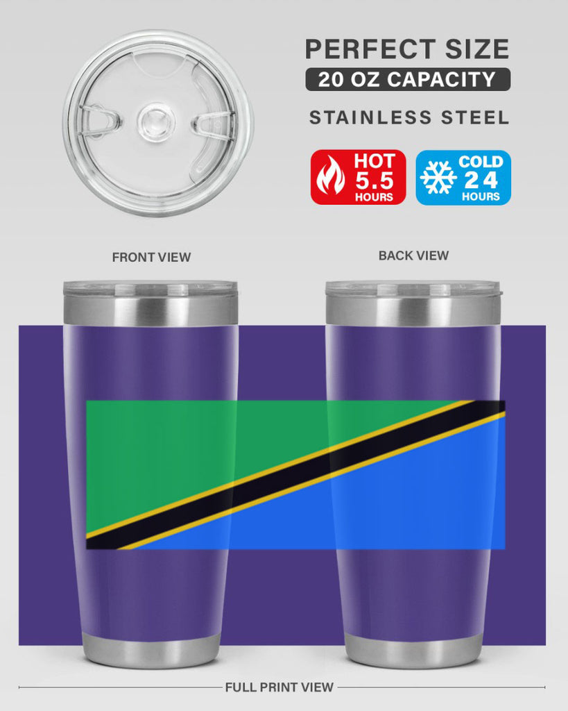 Tanzania 24#- world flags- Tumbler