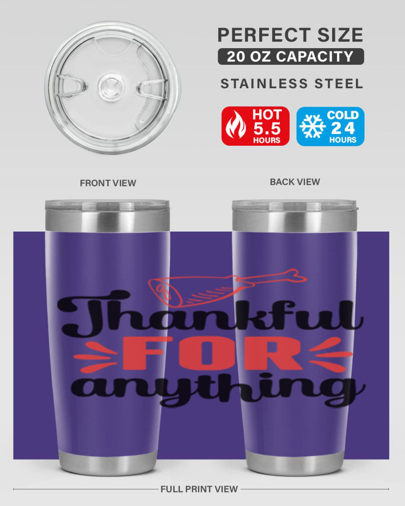 Thankful for anything 598#- fall- Tumbler