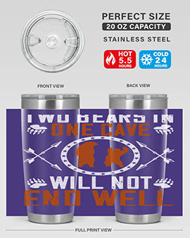 Two bears in one cave will not end well 34#- Bears- Tumbler