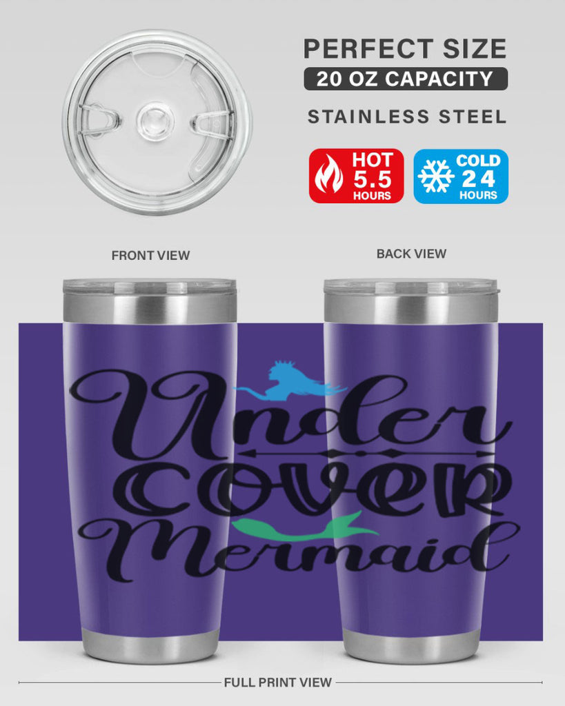 Under Cover Mermaid 651#- mermaid- Tumbler