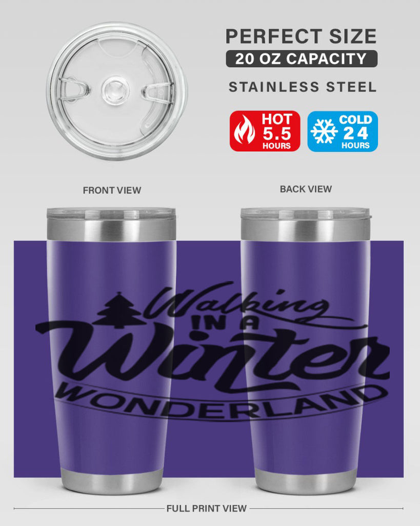 Walking In A Winter Wonderland 435#- winter- Tumbler