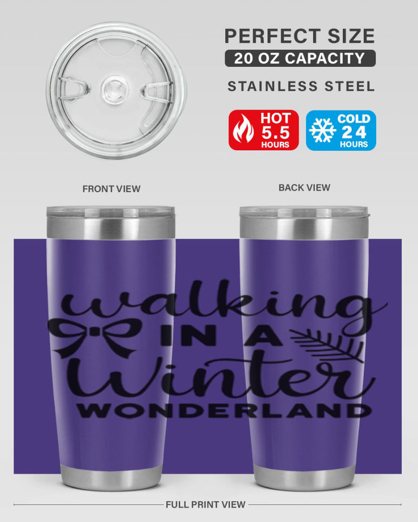 Walking In A Winter Wonderland 441#- winter- Tumbler